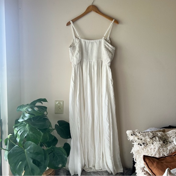 TORRID Maxi Crochet Detail Trapeze Dress GRANNY SQUARE CROCHET SIZE large 00X - Picture 5 of 13